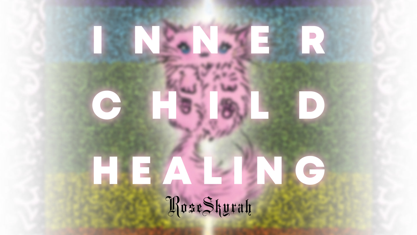 RoseSkyrah™ Inner Child Healing Reiki Infused Light Language Codes Chakra Spiritual Art