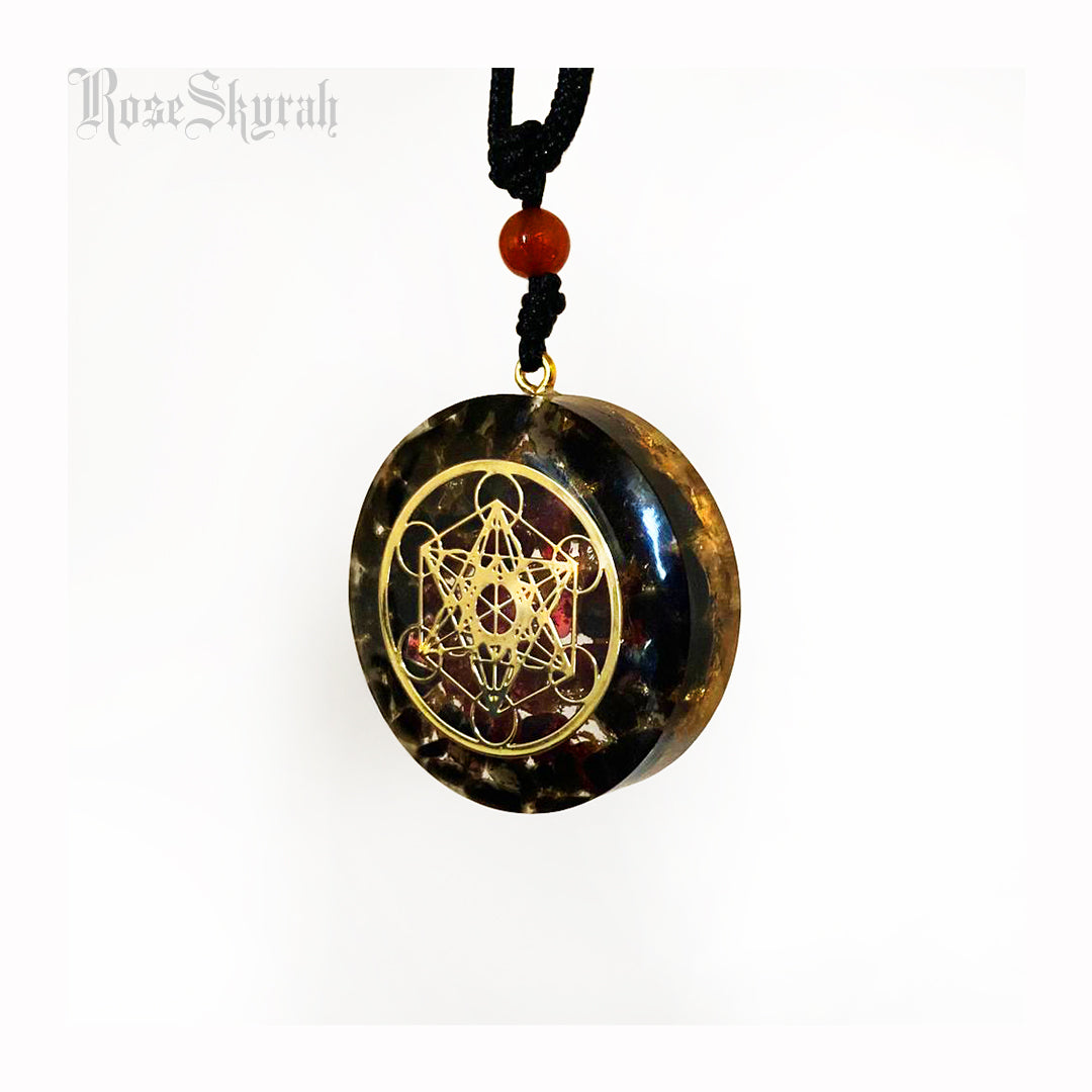 RoseSkyrah™ Archangel Metatron Sigil Orgonite Necklace