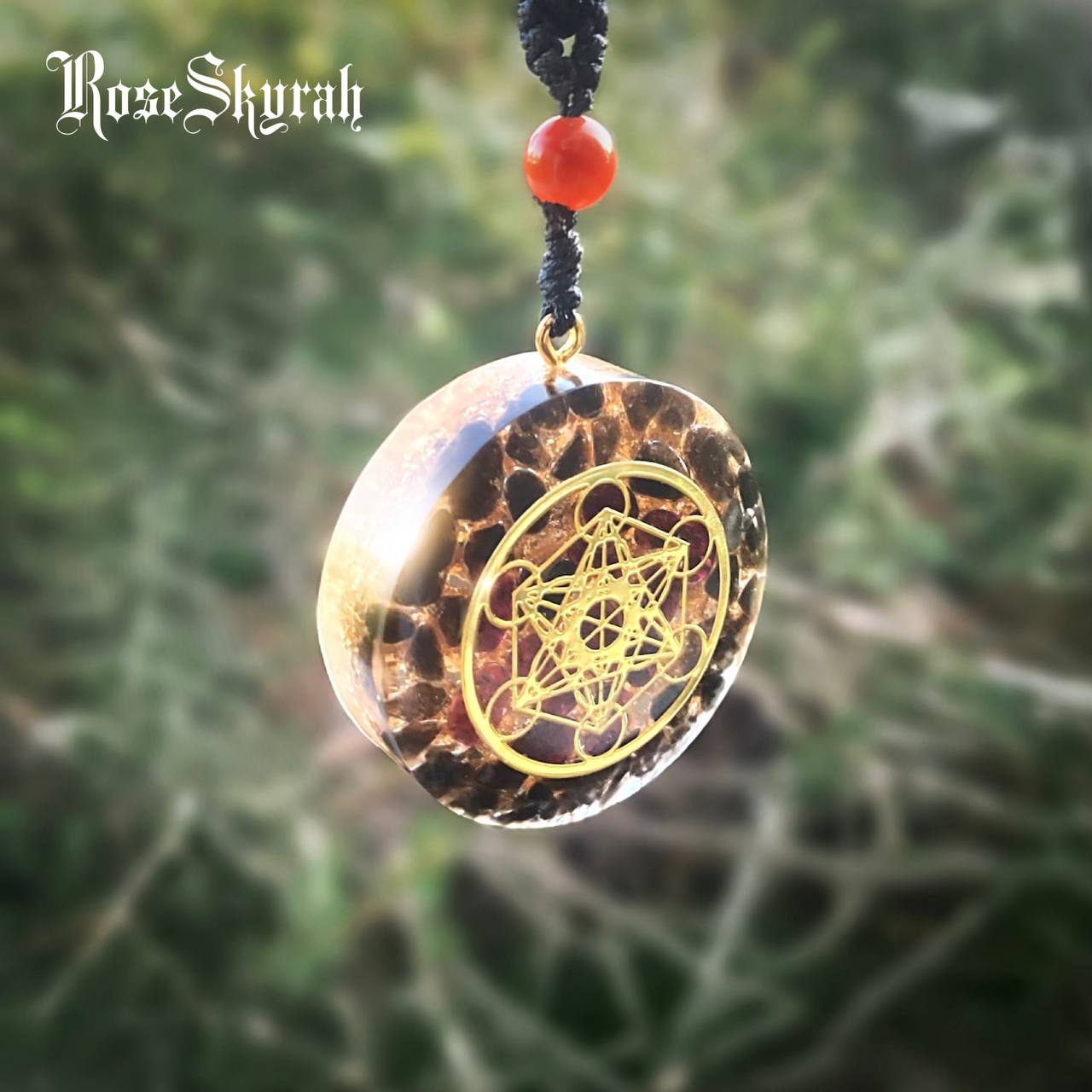 RoseSkyrah™ Archangel Metatron Sigil Orgonite Necklace