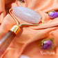 RoseSkyrah™ Rose Quartz Roller + Gua Sha Crystal Set